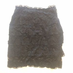 Brandy Melville black lace skirt