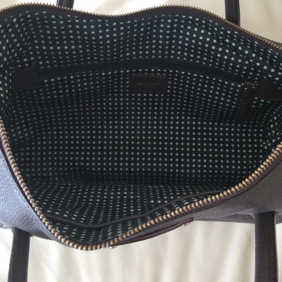 Kate Spade Park Slope Brown Leather Satchel - Picture 2 of 4