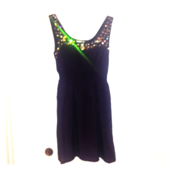 Dark Purple Gem Paraella dress from Francesca's