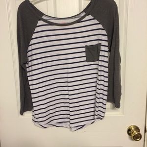 Striped baseball tshirt