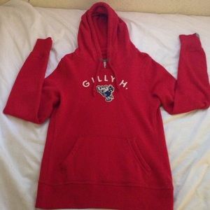 Size S red Gilly Hicks hoodie