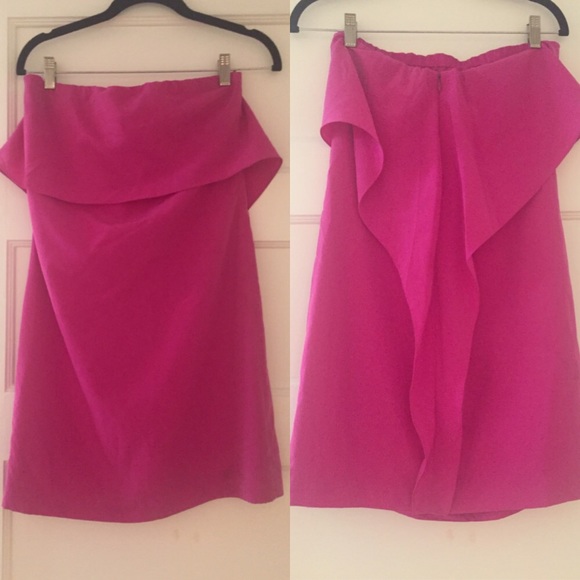 Flirty pink strapless dress