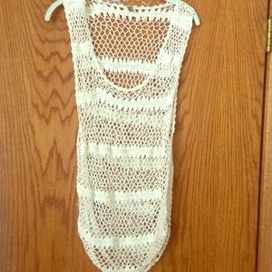 O'neill cream crochet tank