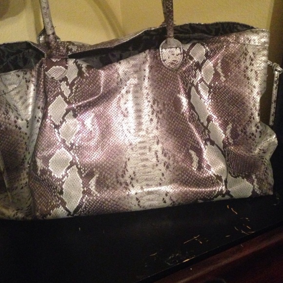 Snake skin travel bag