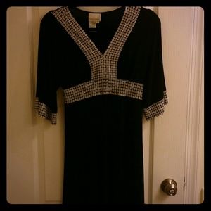 Donna Morgan Black Dress W/Design