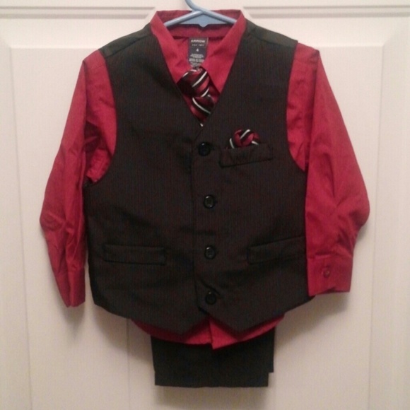 4 Price Boys Vest Suit
