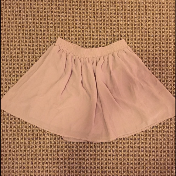 Forever 21 Taupe Skater Skirt Medium