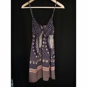 Silk Printed Aqua dress