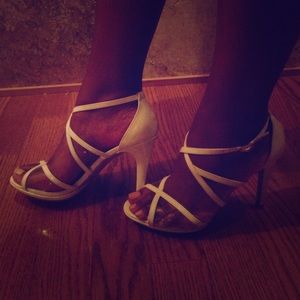 White Audrey Brook high heels