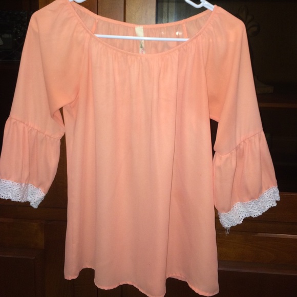 Peach blouse