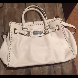White MK purse