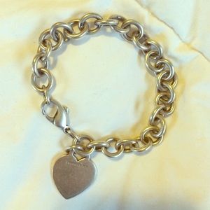 Tiffany & Co. Sterling Silver Heart Bracelet