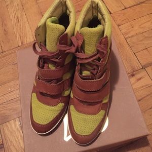 Ash two-tone wedge sneakers