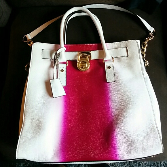 New Michael Kors East West  Hamilton handbag