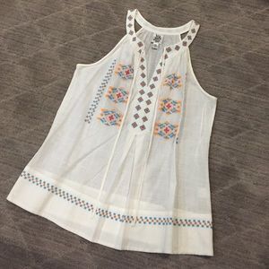 Embroidered Tank top, Ivy Jane, Never worn!!