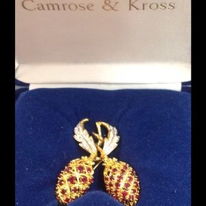 Camrose and Ross rhinestone pendant