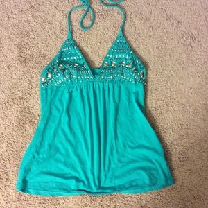 VS Bra Top Halter Torquise/Aqua Blue S