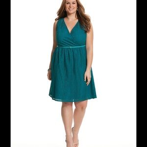 Turquoise skater dress