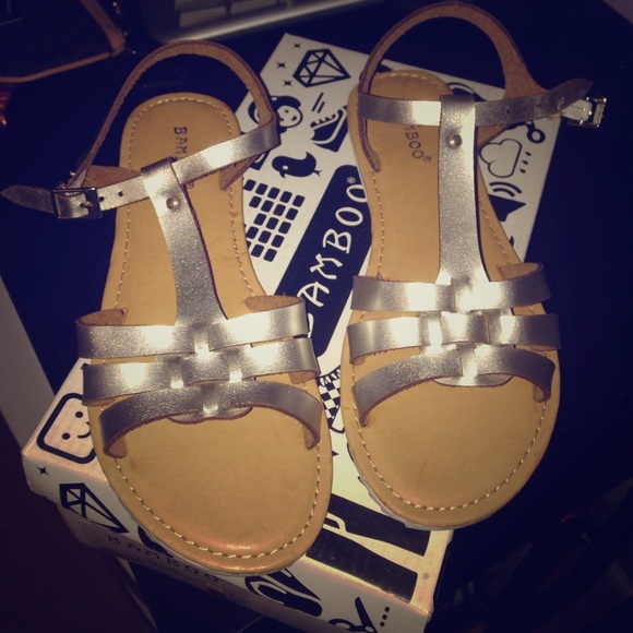 Silver sandals