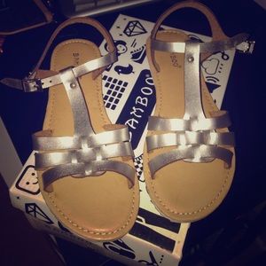 Silver sandals