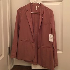 Nordstrom Dusty Rose One-Button Blazer Size XS