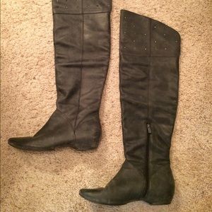 Kenneth Cole Knee High Boots with Studs
