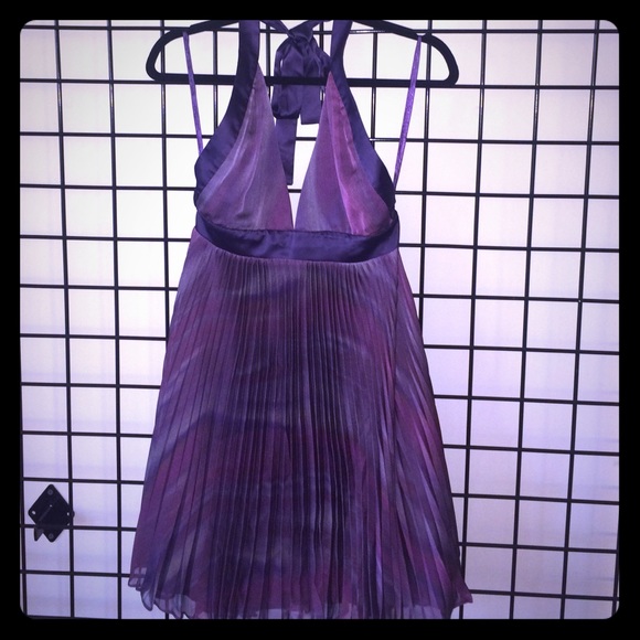 BCBG Purple Halter Dress