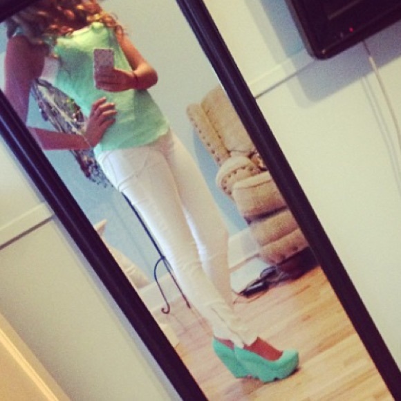 blue wedges