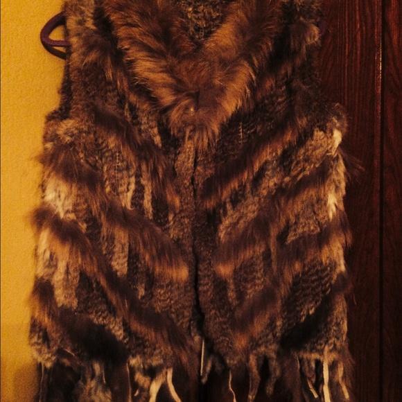 Fox vest coat one size