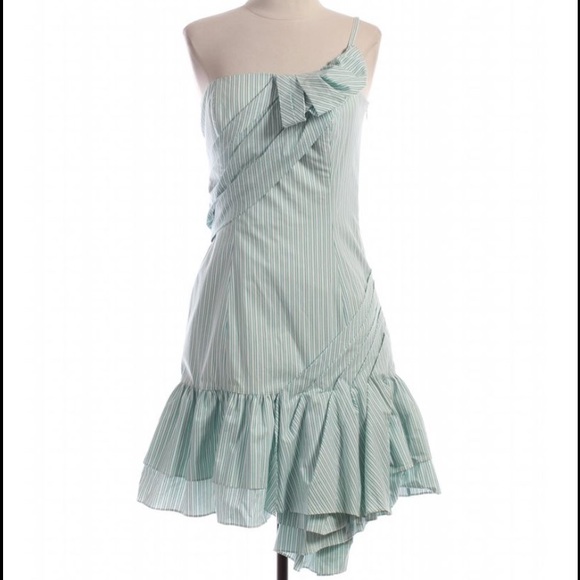 NWOT Auth Betsey Johnson Grey Striped Dress 2 - Picture 5 of 5