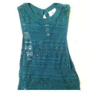 Knitted, high neck, Jewel tone, tank top