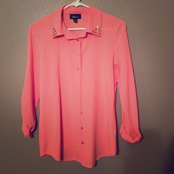 Coral blouse