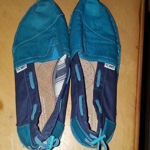 Toms Women's Bimini Slip-on Teal/Navy