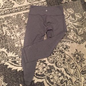 Gray Yoga cropped pants