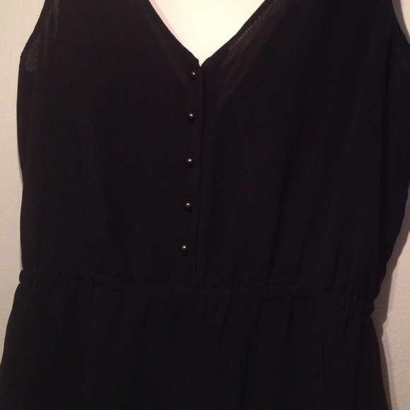 Button up romper w/ pockets