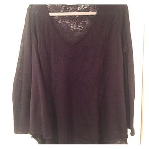 Oversized black free people shirt