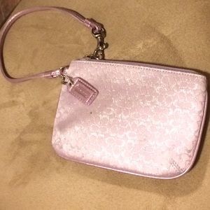Lilac Coach Wristlet