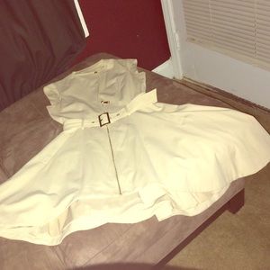 Bebe -- Fit At The Waist Trench Dress