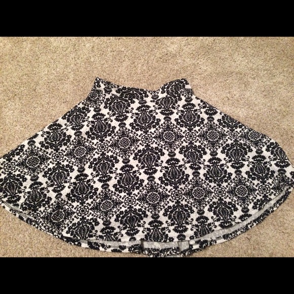 Black and white skirt