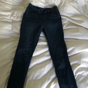 Kendall and Kylie high-waist dark wash skinny jean