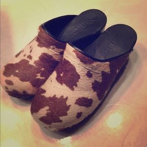Cow print shoes