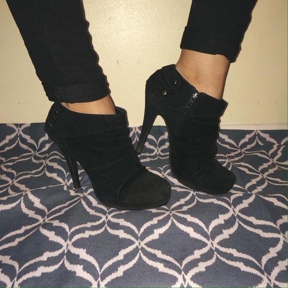 Suede booties