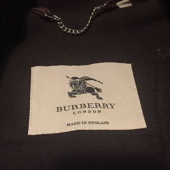 Burberry London brown 100% wool coat