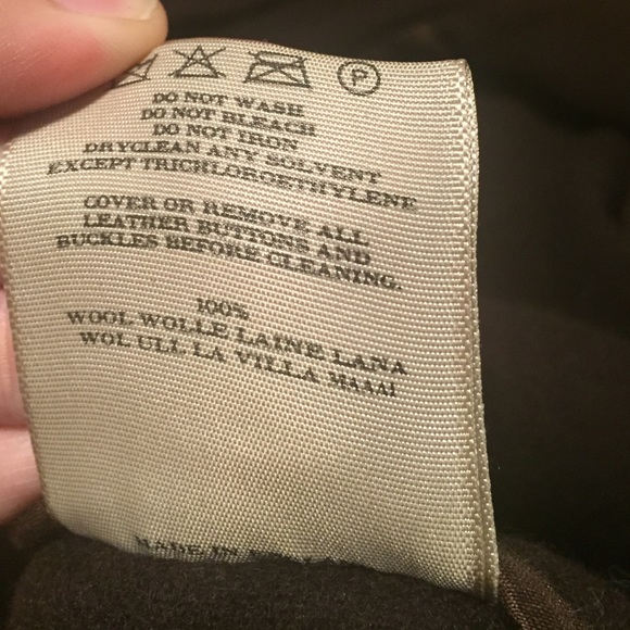 Burberry London brown 100% wool coat