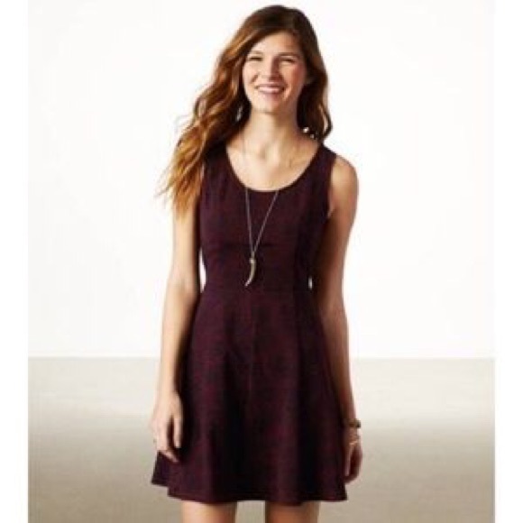 SALE ✨ AE Printed Skater Dress with Cut Outs