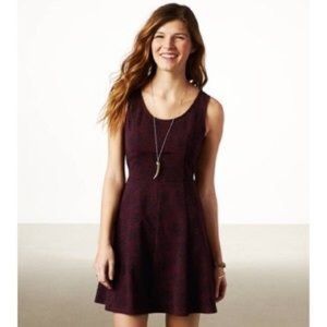 SALE ✨ AE Printed Skater Dress with Cut Outs