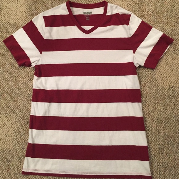 NWOT Red and White Stripe Men's Tee