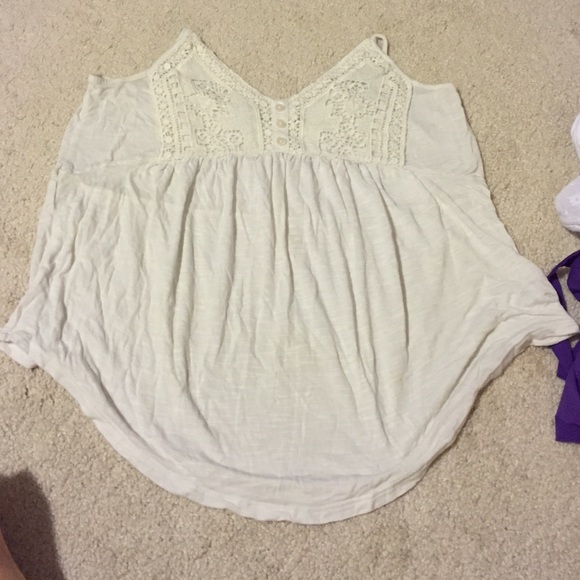 White flowy tank