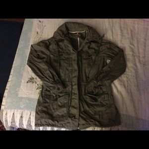 Jacket with hidden hood