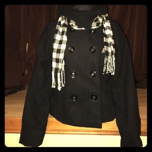 Black pea coat